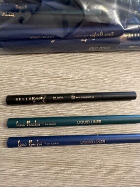Belle by Kim Gravel Liquid Liners in Black, Teal & Navy